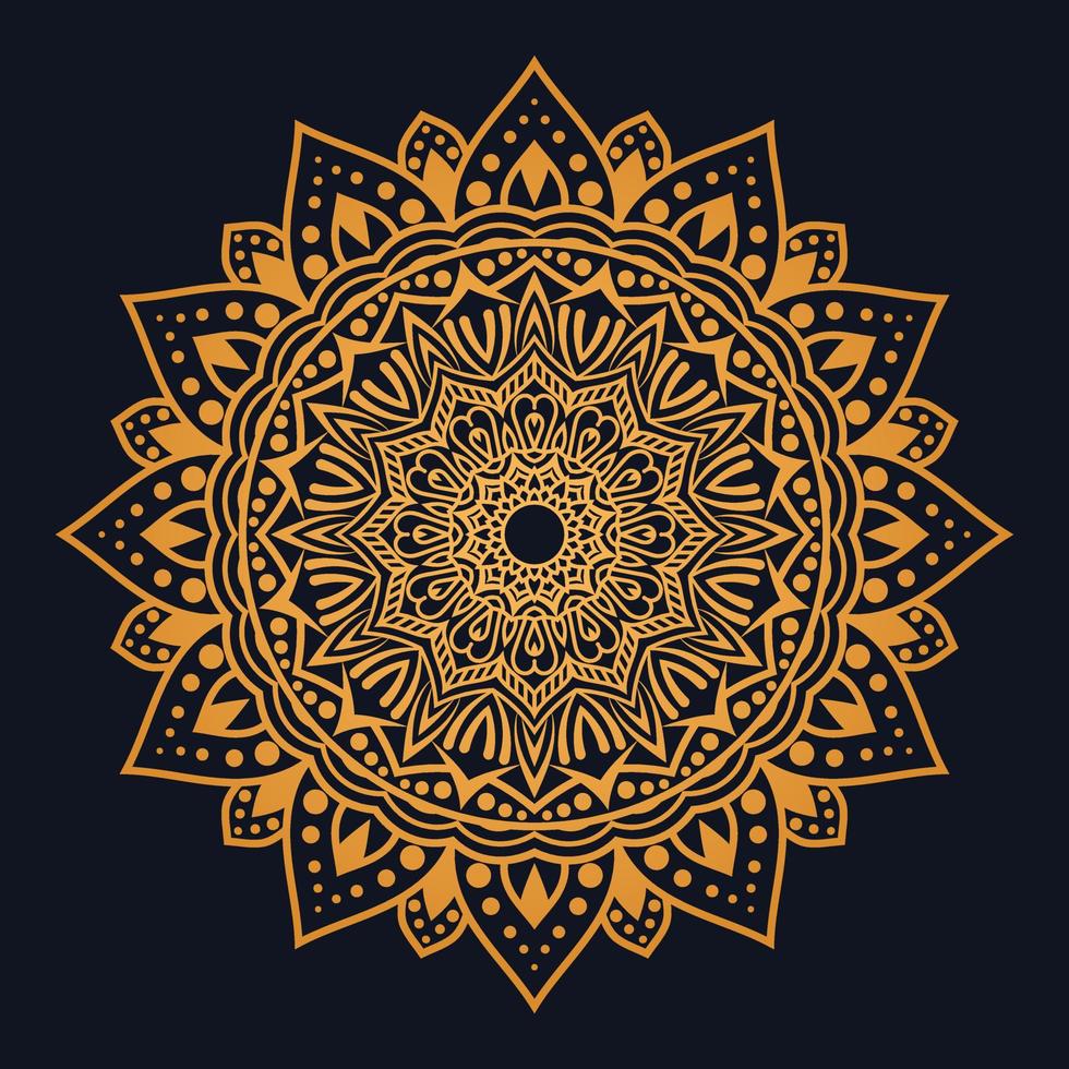 Luxury ornamental mandala design Free Vector