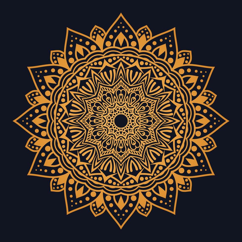 Luxury ornamental mandala design Free Vector