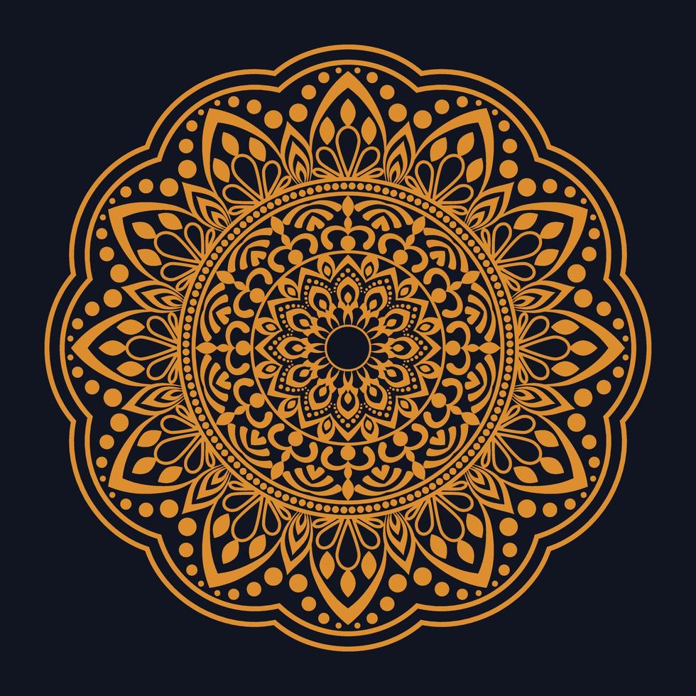 Luxury ornamental mandala design Free Vector