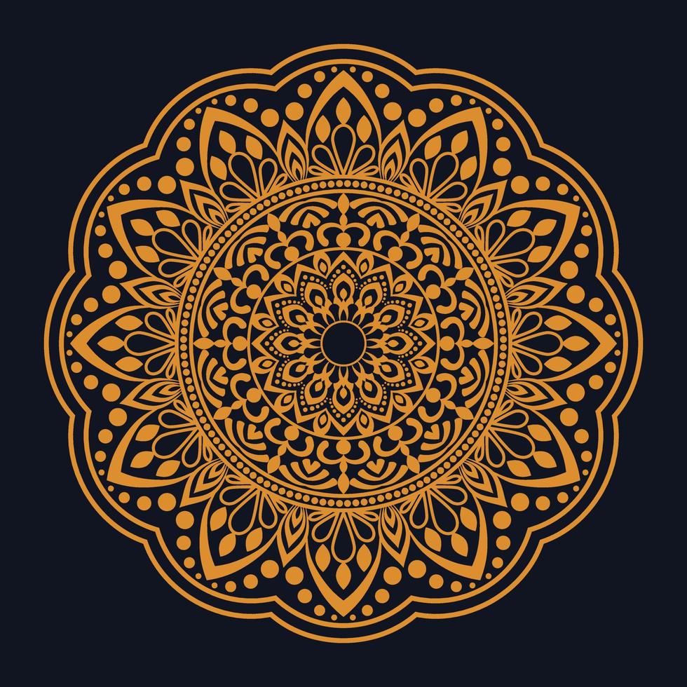 Luxury ornamental mandala design Free Vector