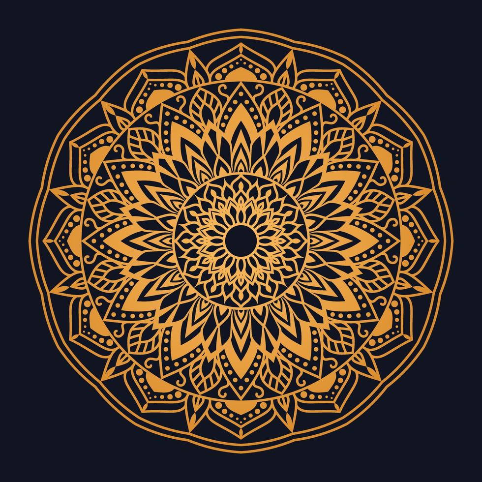 Luxury ornamental mandala design Free Vector