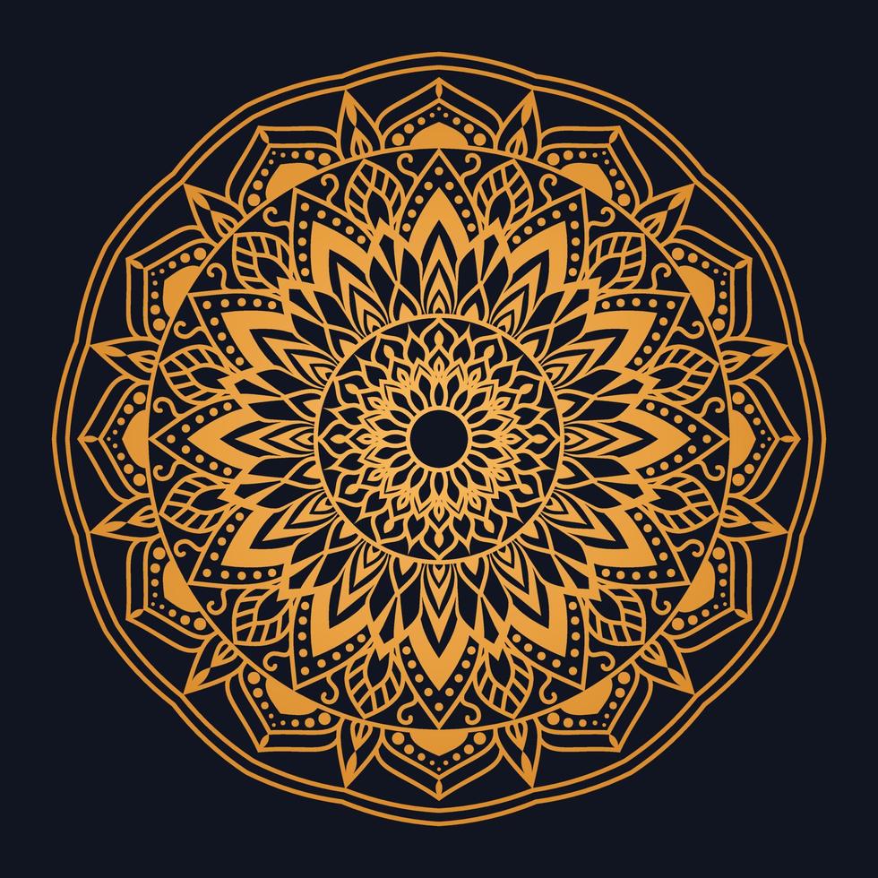 Luxury ornamental mandala design Free Vector