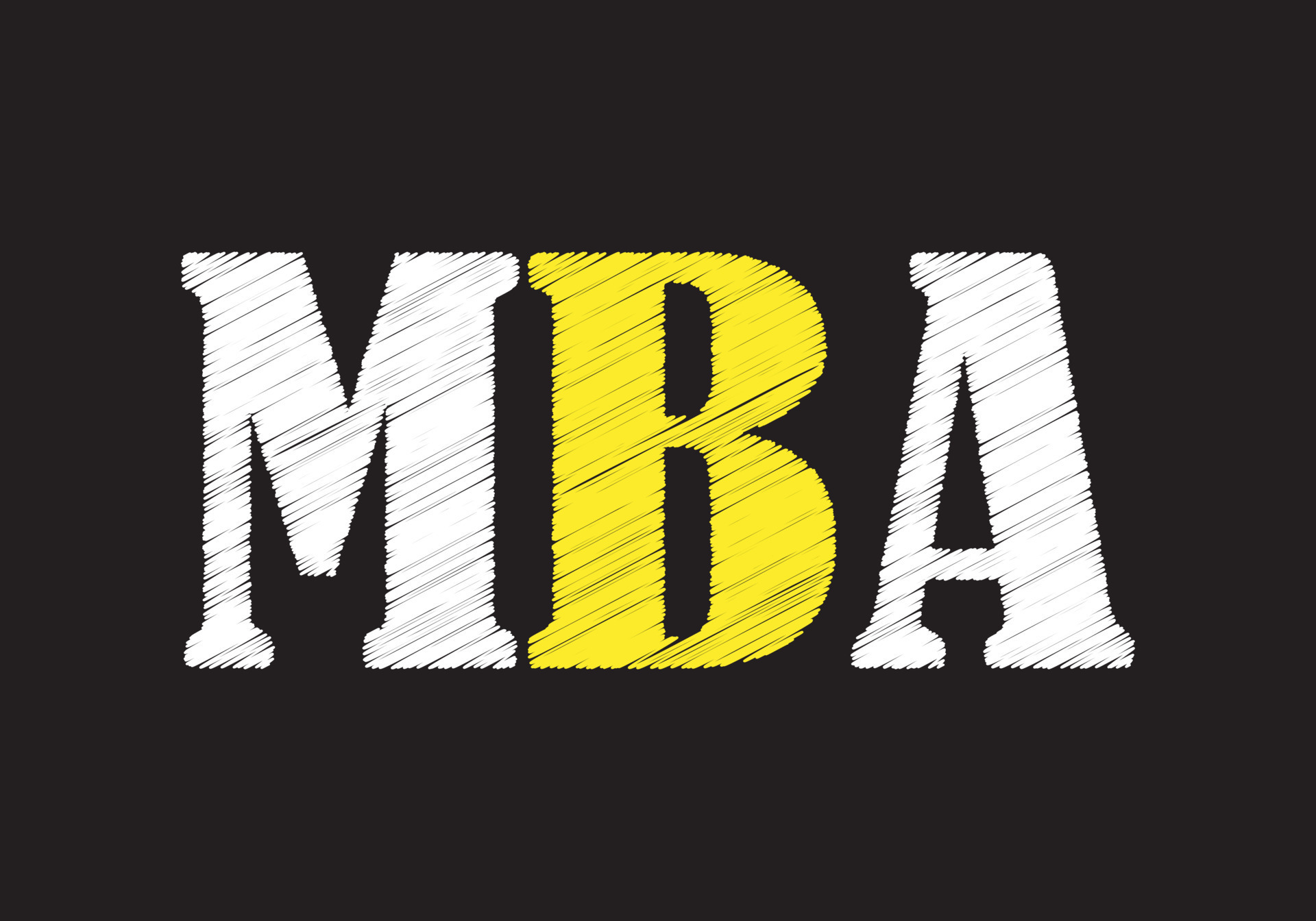 MBA writing text on black chalkboard. vector illustration 11157351 ...