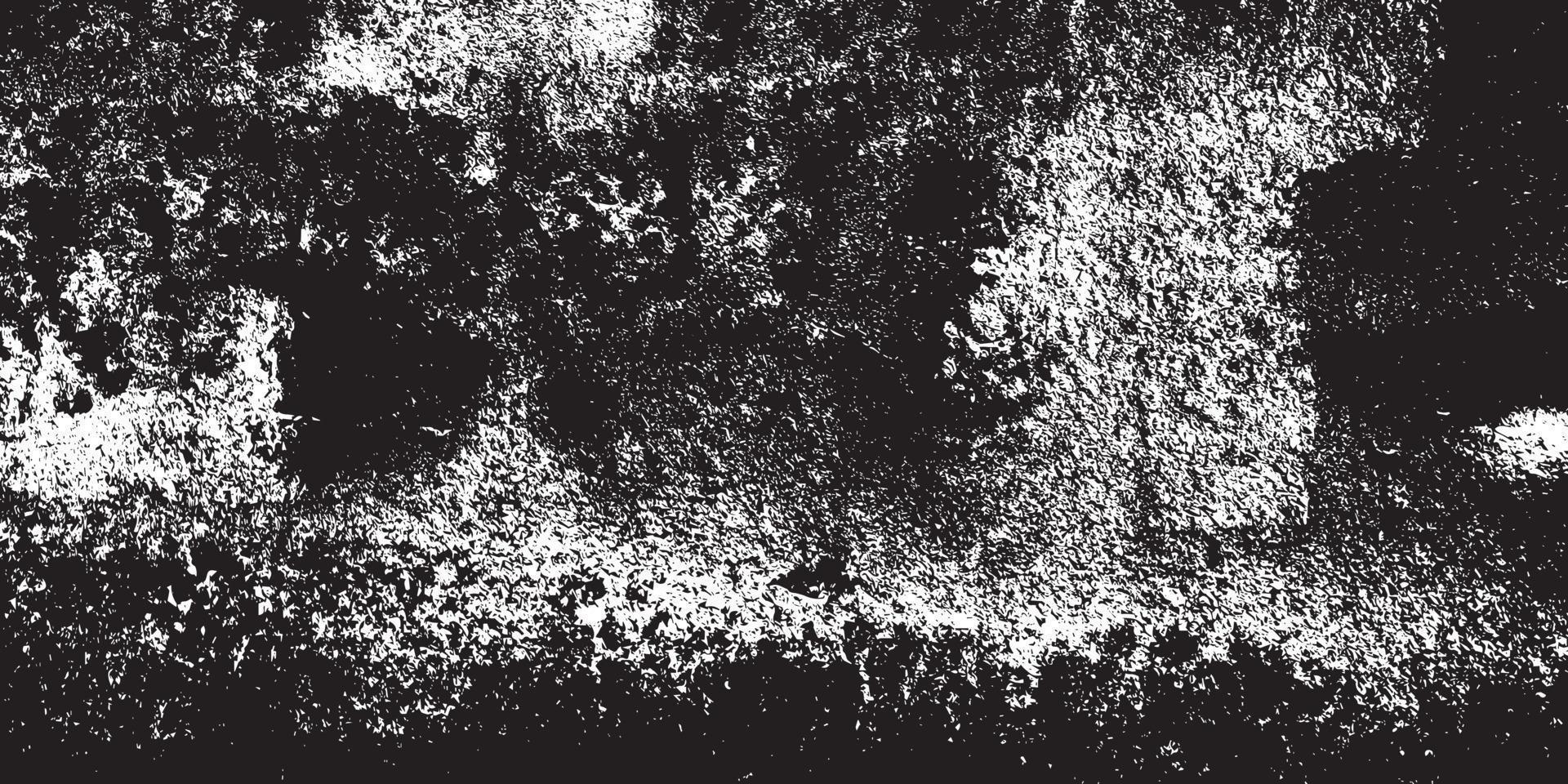 Black And White Aged Distress Texture. Vintage Weathered Old Grunge Background. vector