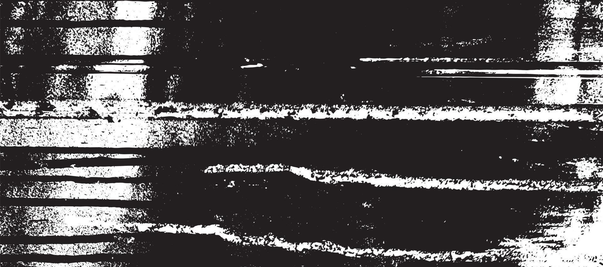 Black And White Aged Distress Texture. Vintage Weathered Old Grunge Background. vector