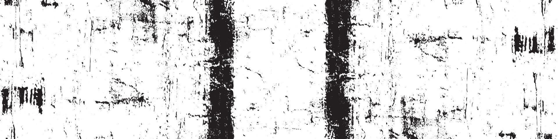 Black And White Aged Distress Texture. Vintage Weathered Old Grunge Background. vector