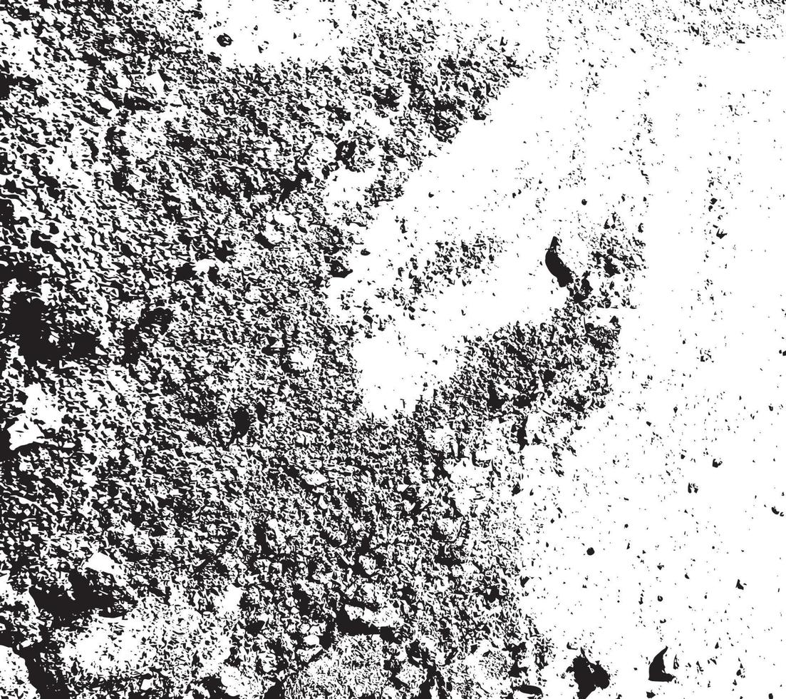 Black And White Aged Distress Texture. Vintage Weathered Old Grunge Background. vector
