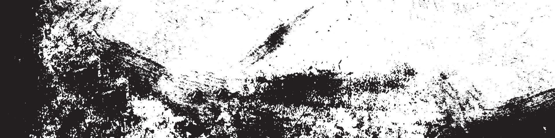 Black And White Aged Distress Texture. Vintage Weathered Old Grunge Background. vector