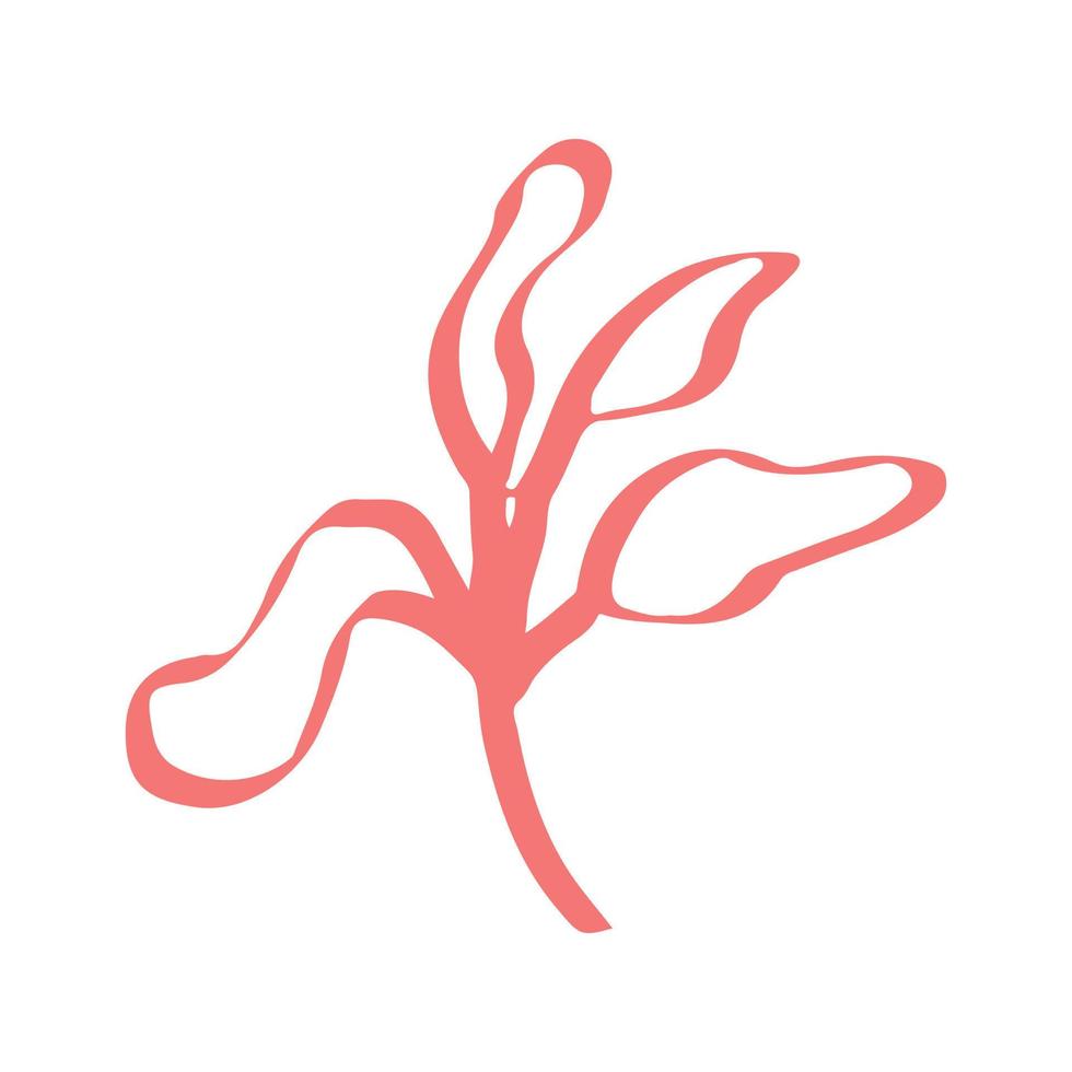 Sketch rose doodle hand drawn vector