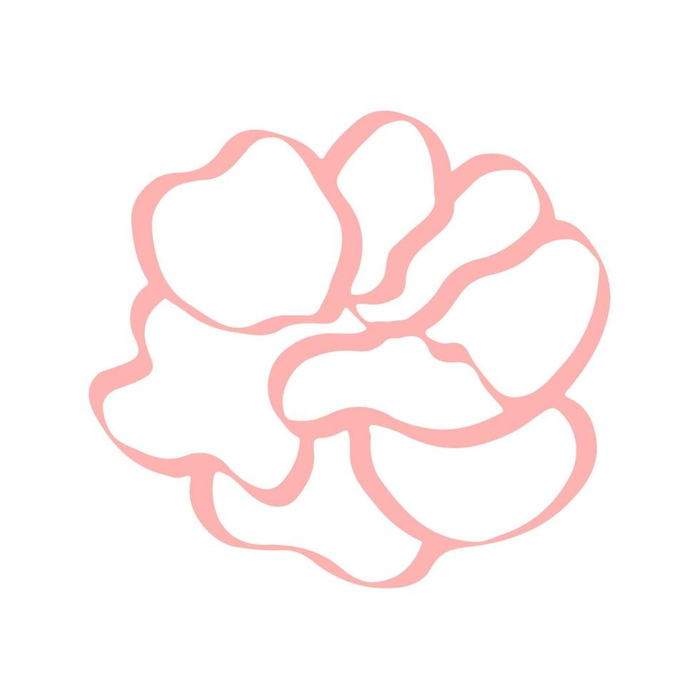 Sketch rose doodle hand drawn vector