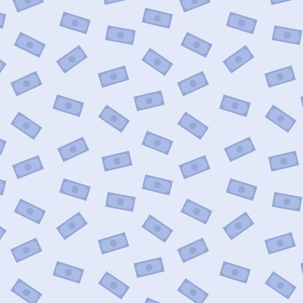 Money rain seamless pattern vector