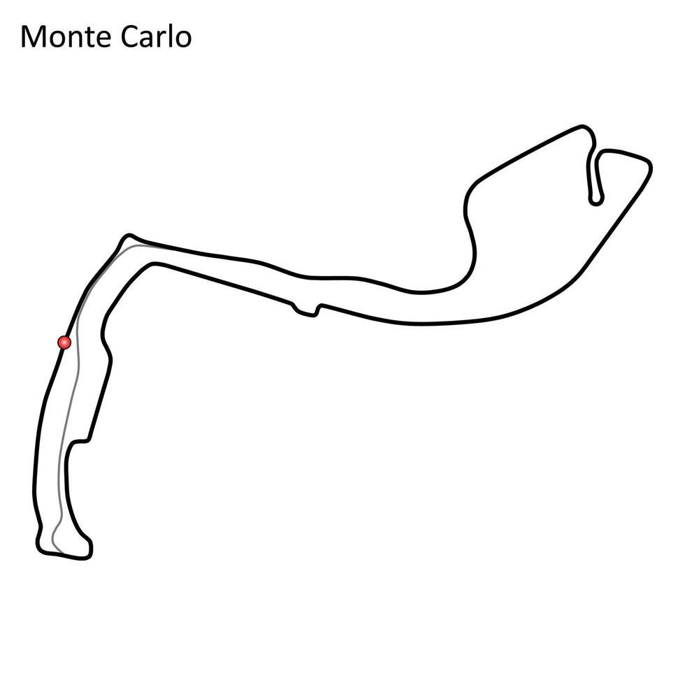 Circuit de Monaco vector
