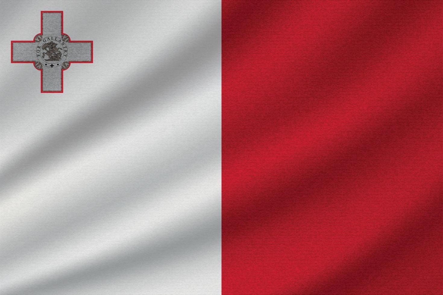 bandera nacional de malta vector