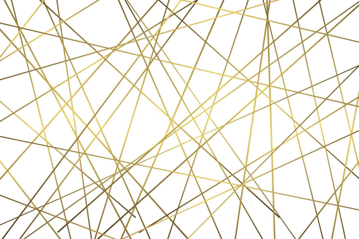 Golden geometric abstract pattern vector