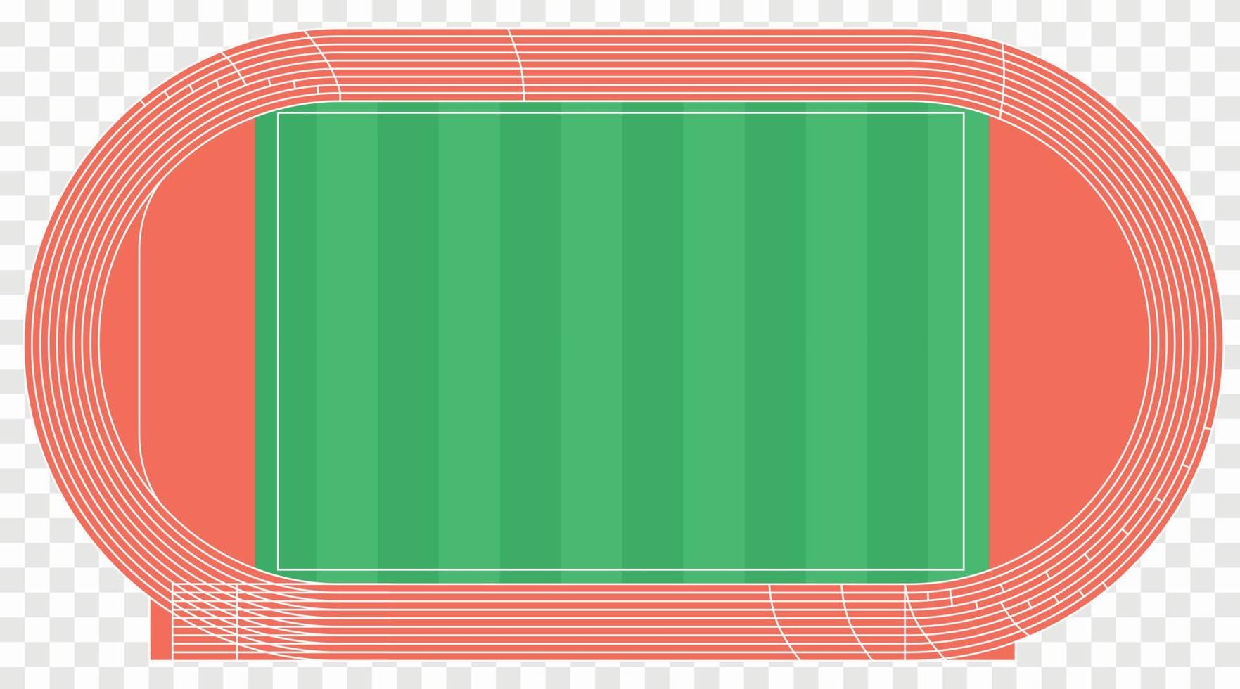 Ilustración de vector de pista de atletismo