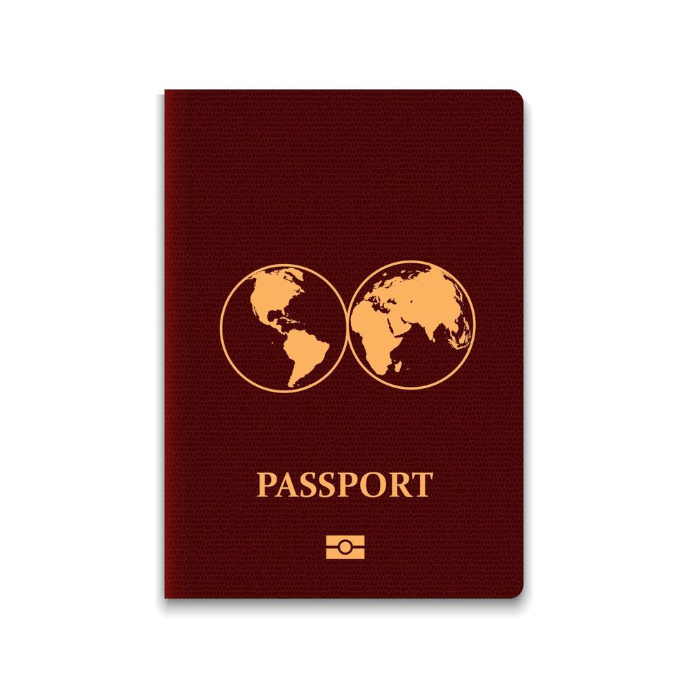 Ilustración de vector de pasaporte