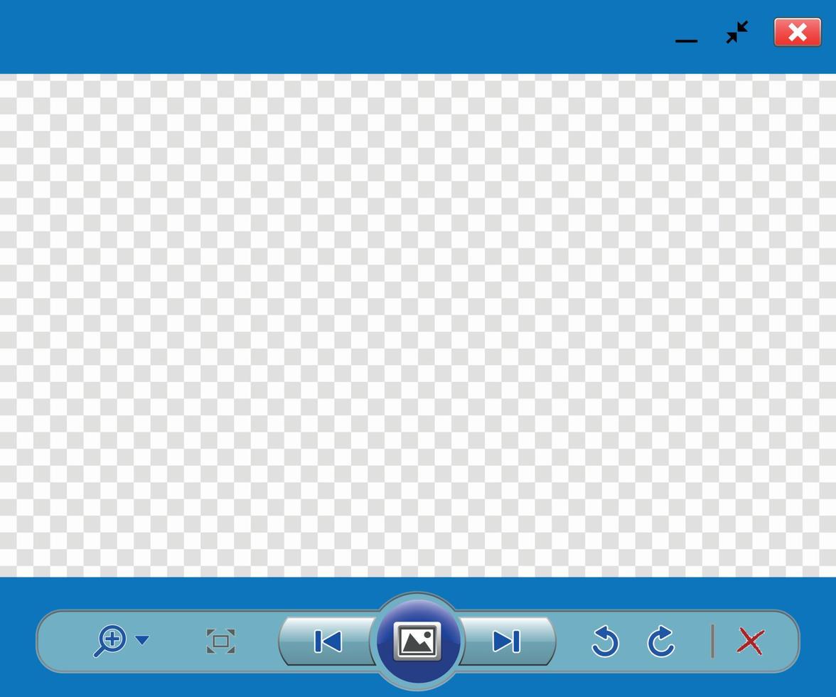 Web image viewer template . Vector