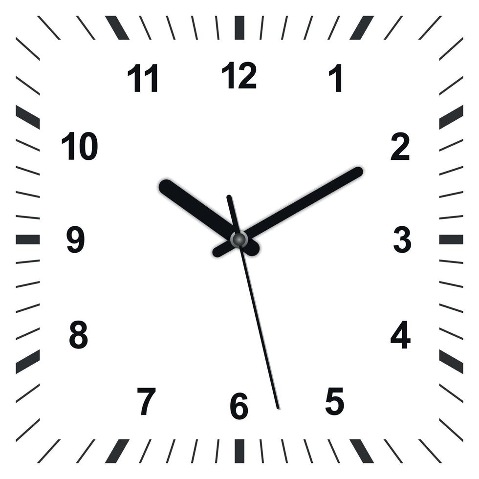 3d realistic clock vector