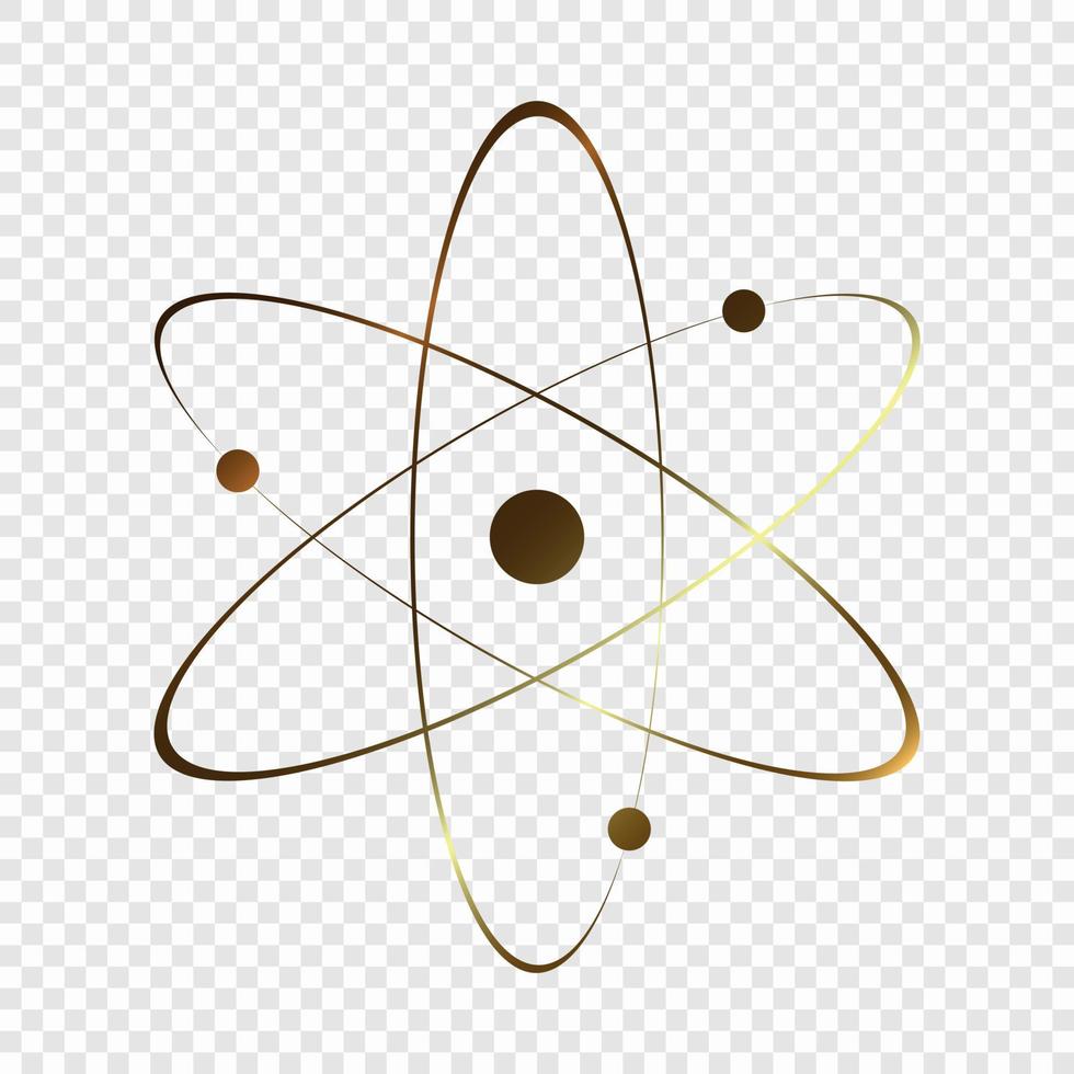 Atom icon . Vector