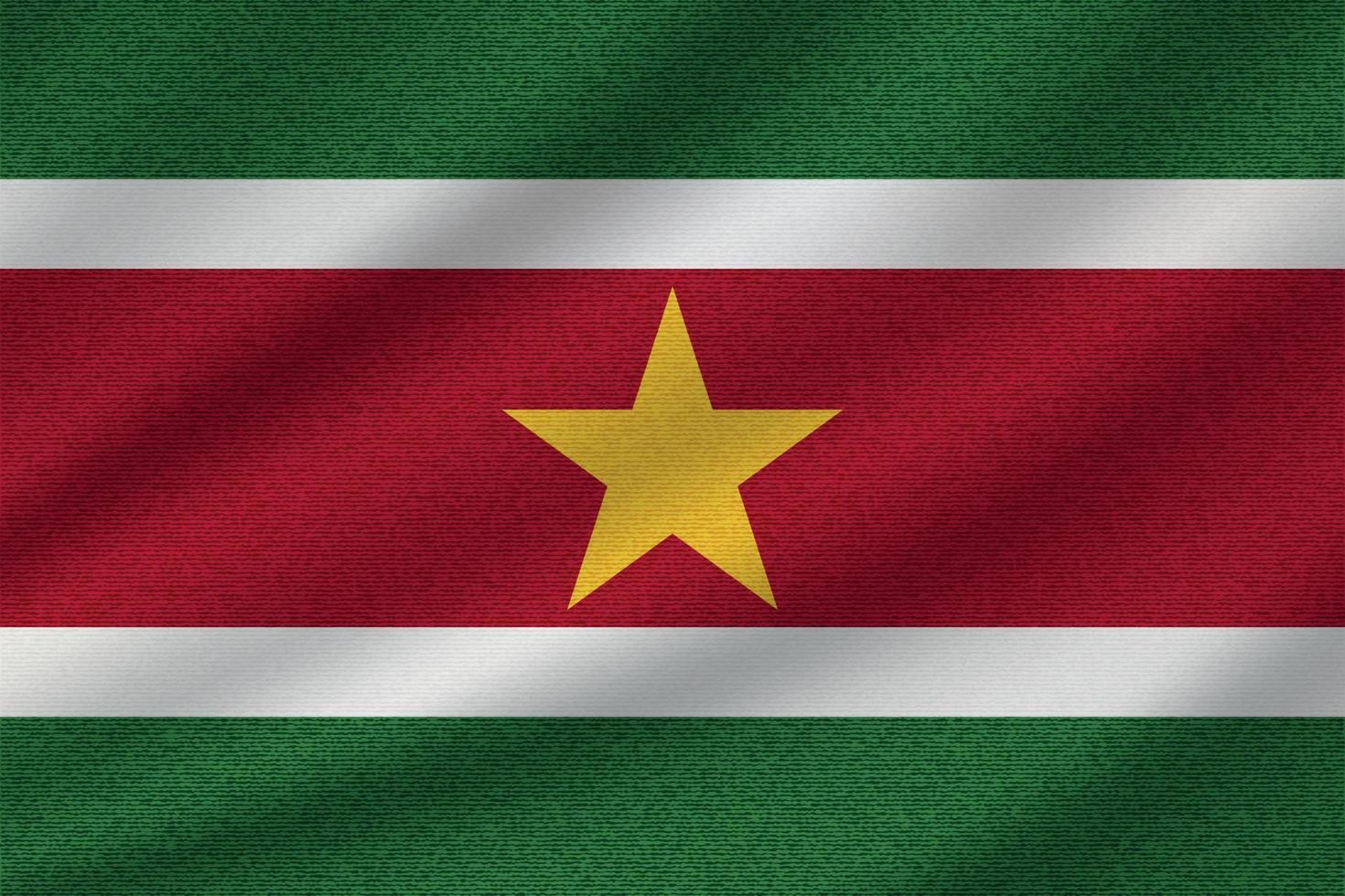 national flag of Suriname vector