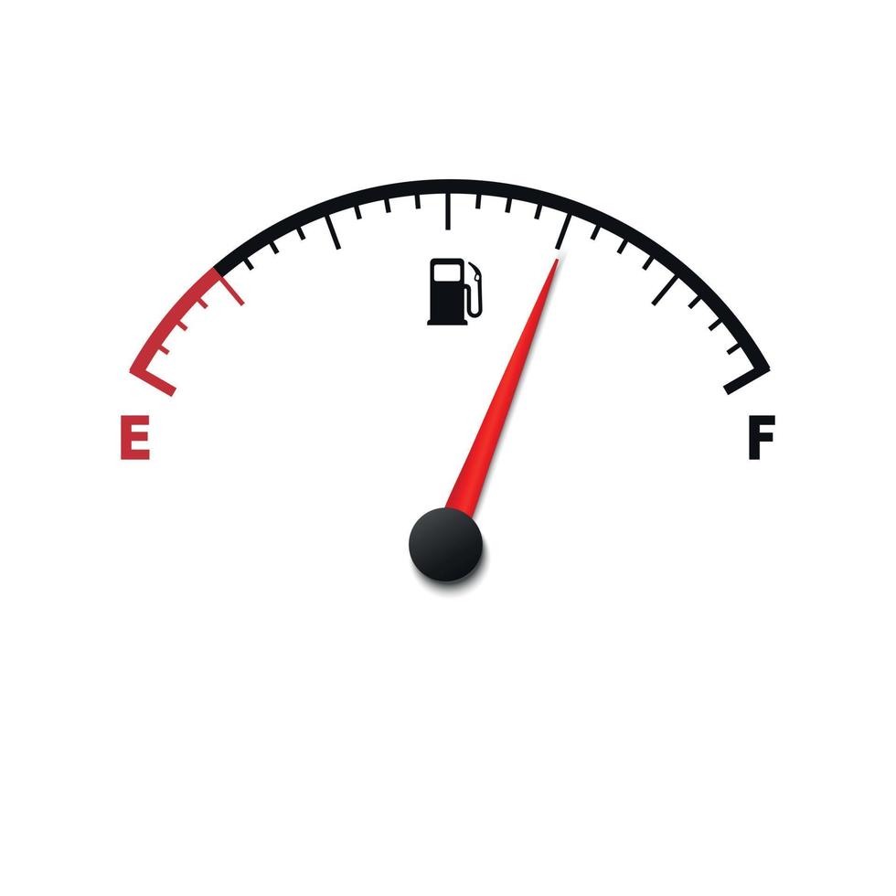 fuel gauge meter . Vector