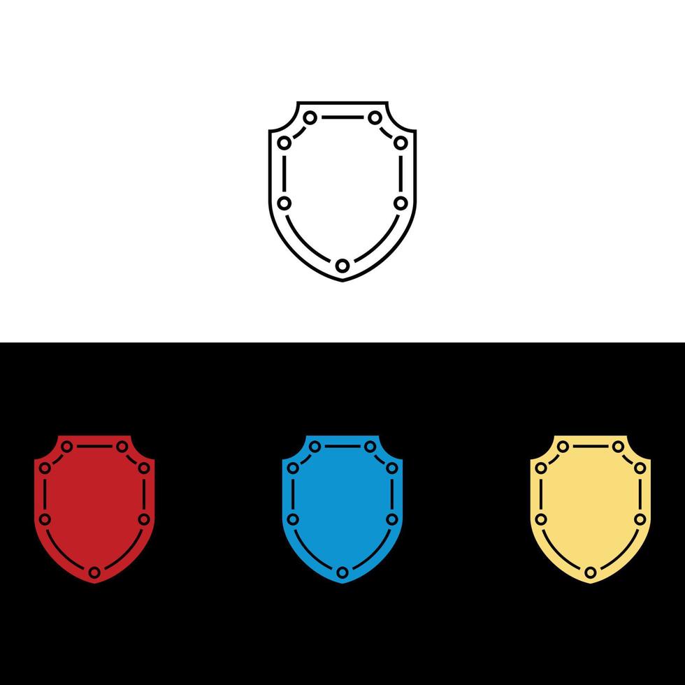 shield icon vector illustration. shield icon vector