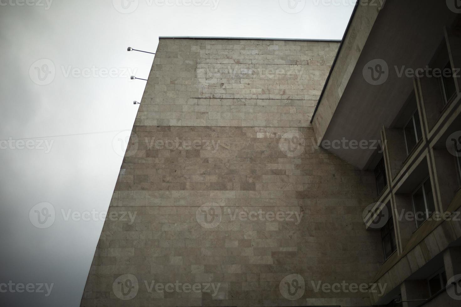 Building in city. Urban development. Architecture details. photo