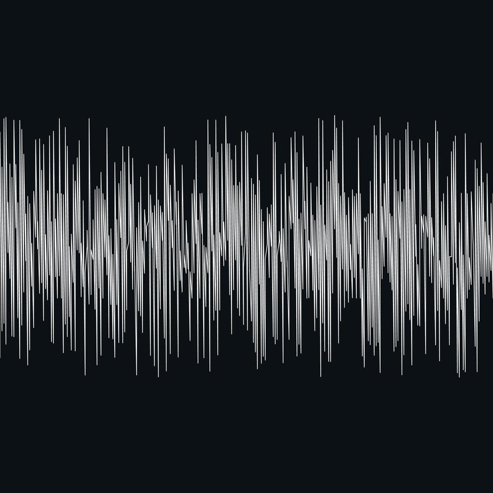 ilustración vectorial de ondas sísmicas vector