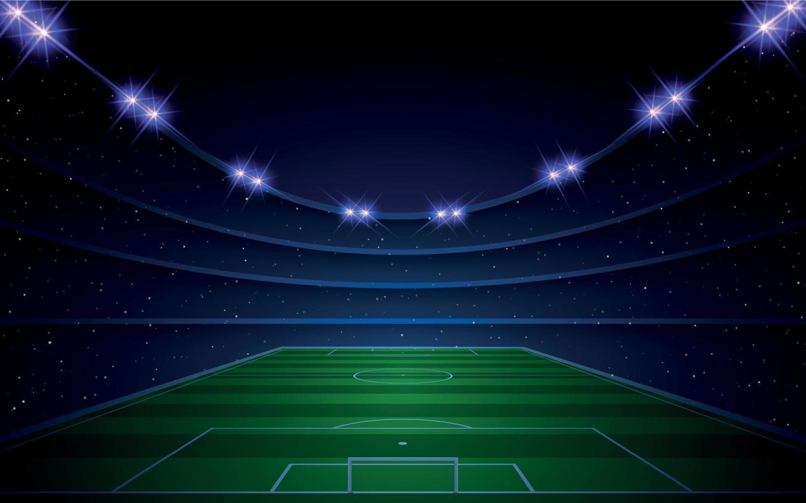 Soccer stadium . Vector