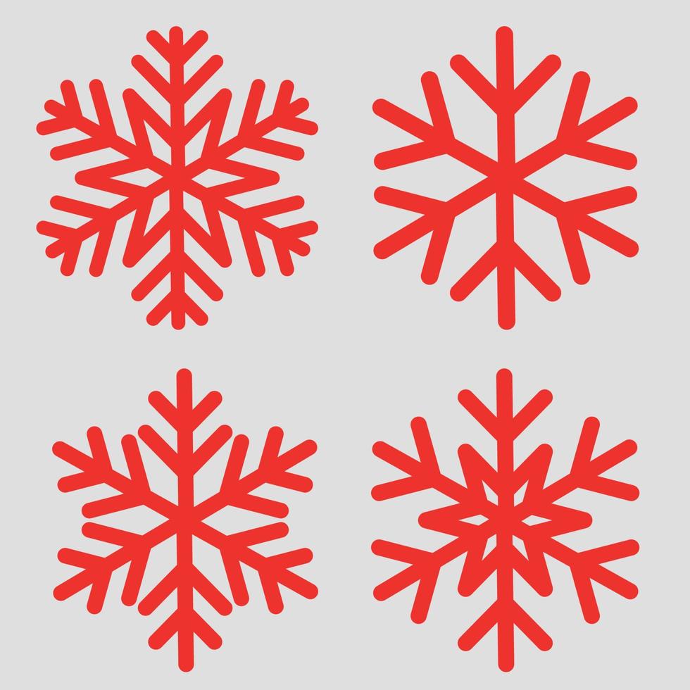 snowflake template for winter holiday cards vector