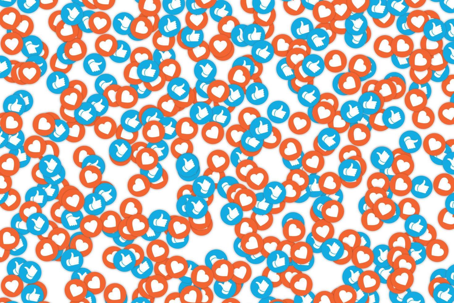 social media like background . Vector