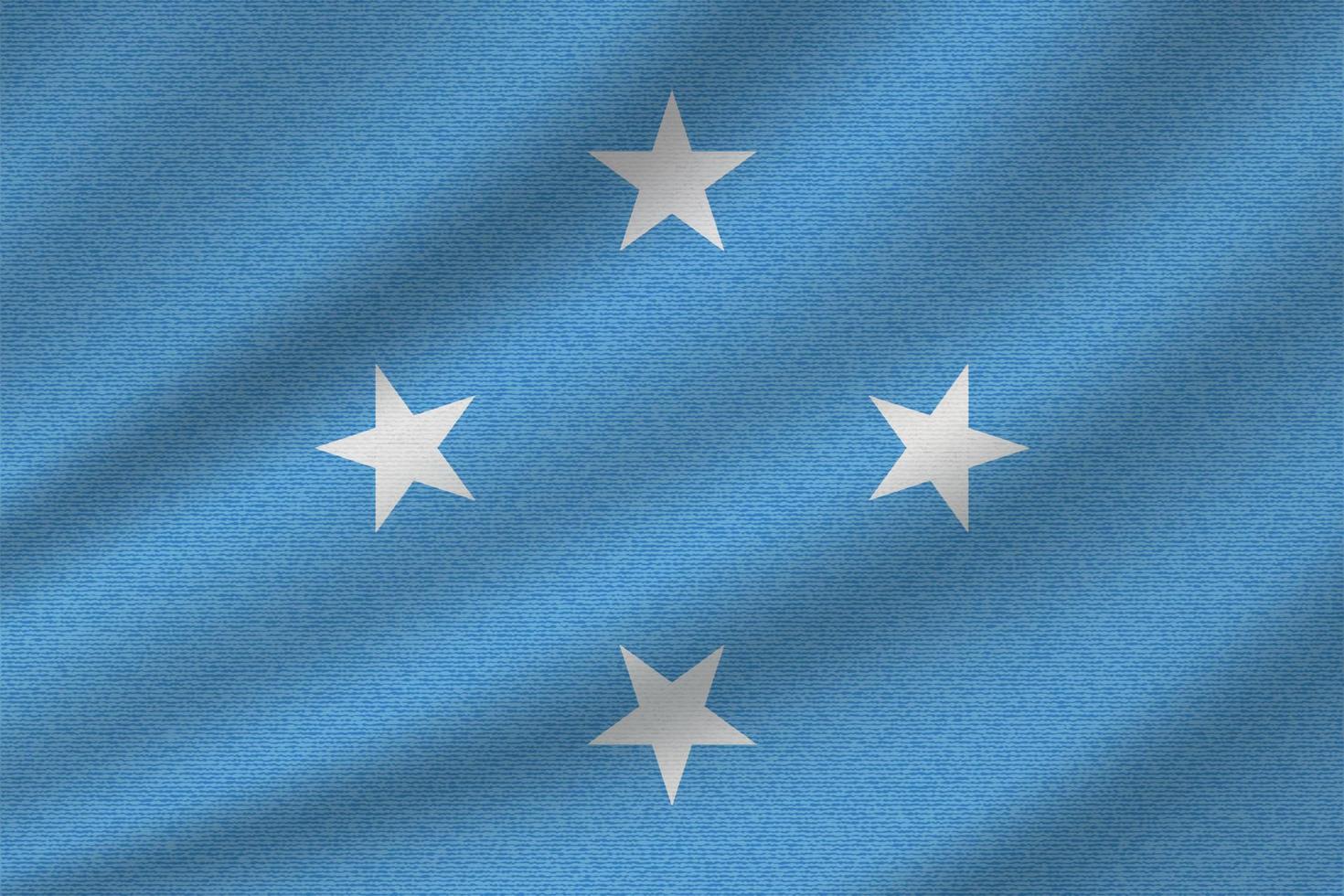 national flag of Micronesia vector