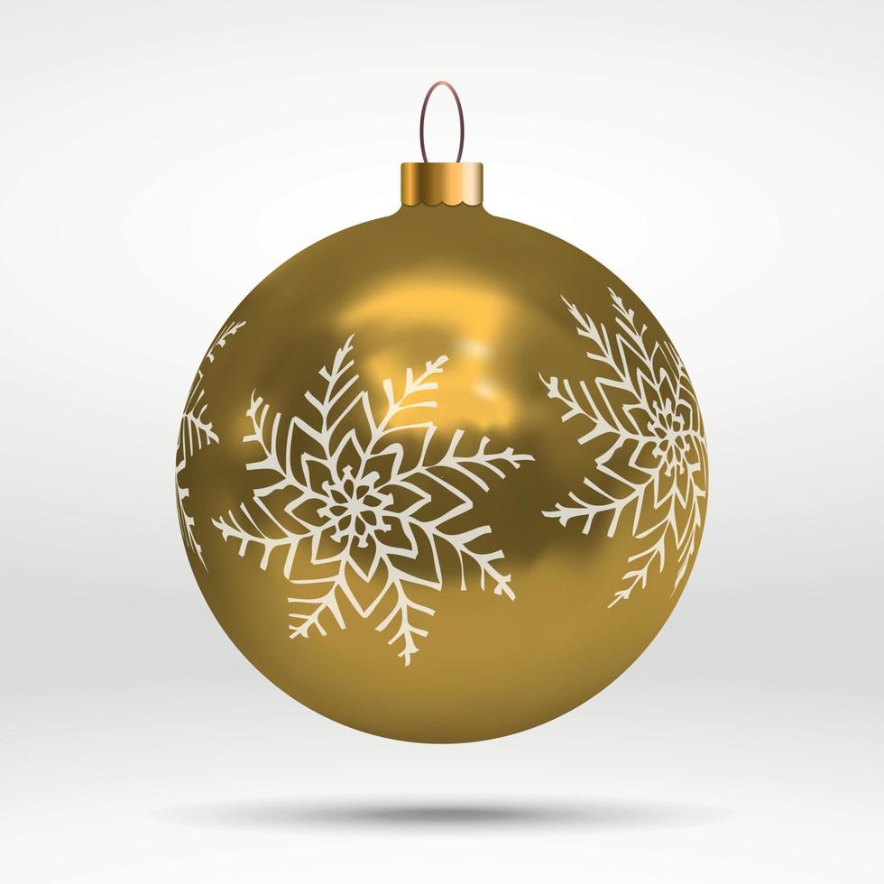 decorated Christmas trees ball over white background vector