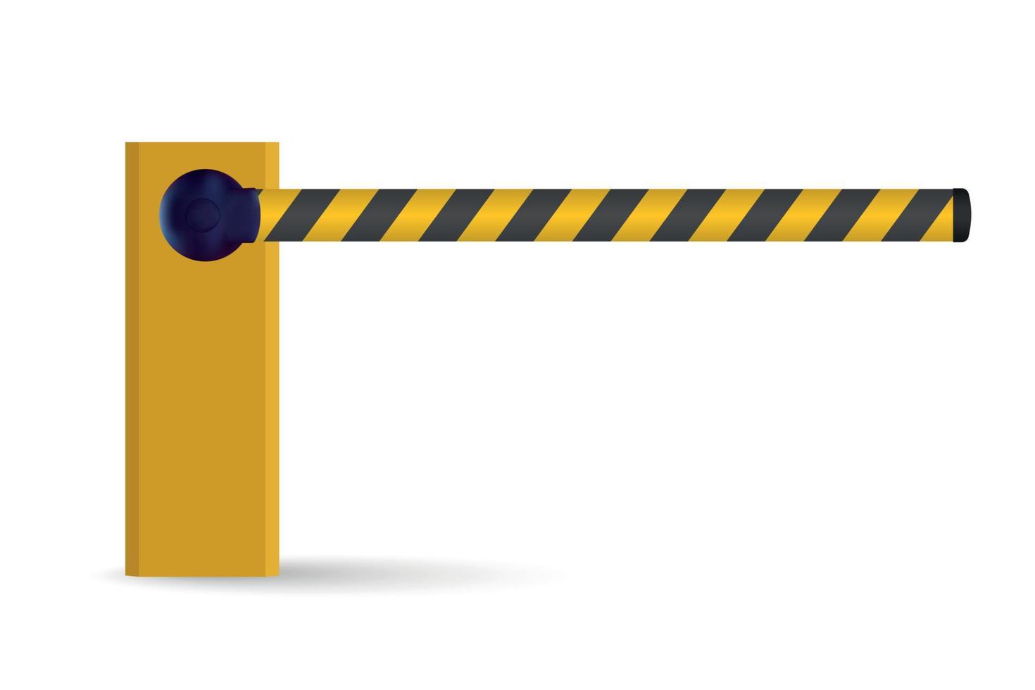 realistic car barrier vector
