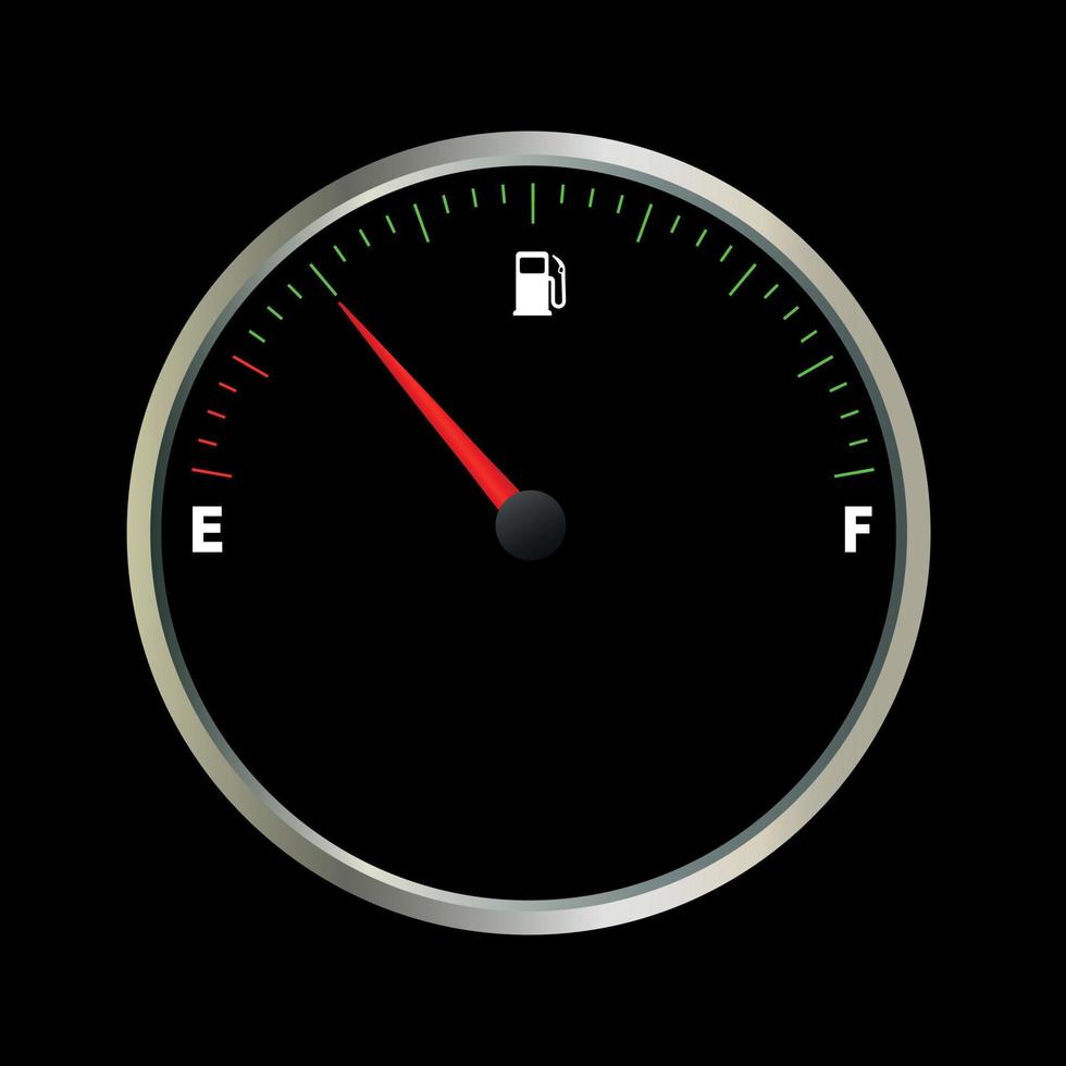 fuel gauge meter . Vector