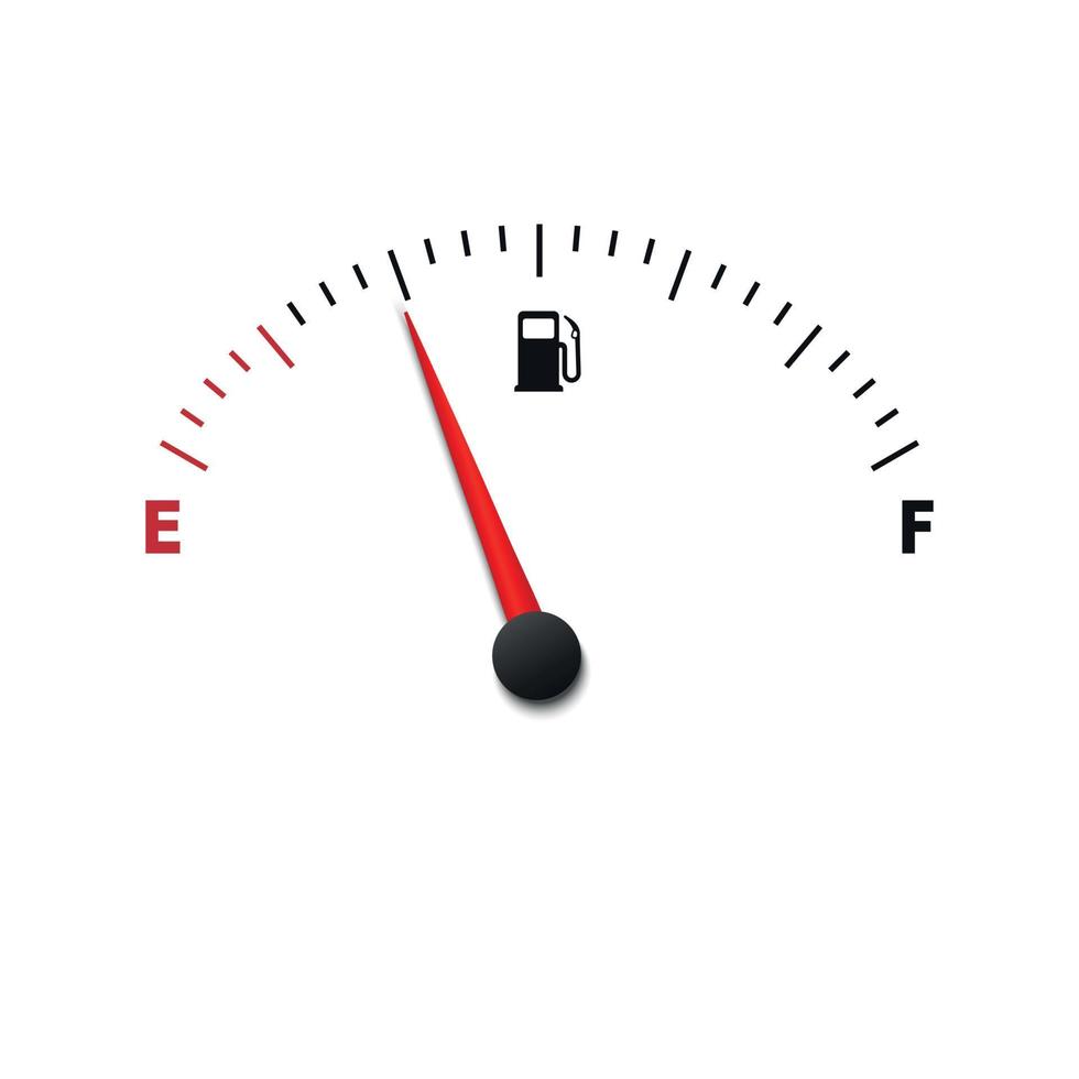 fuel gauge meter . Vector