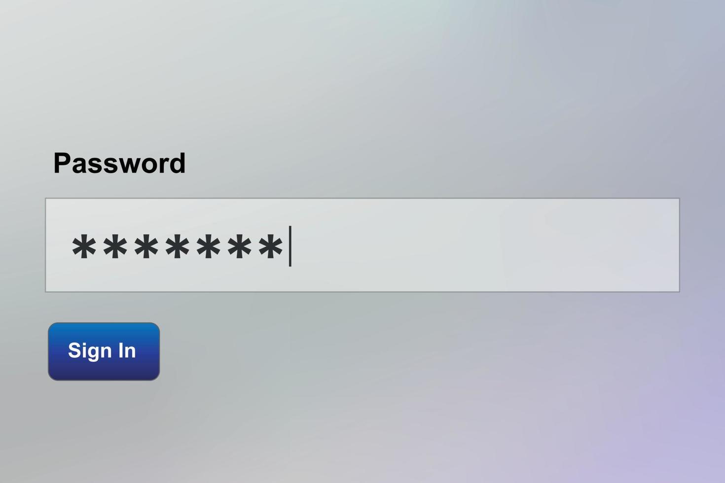 Secure password . Vector