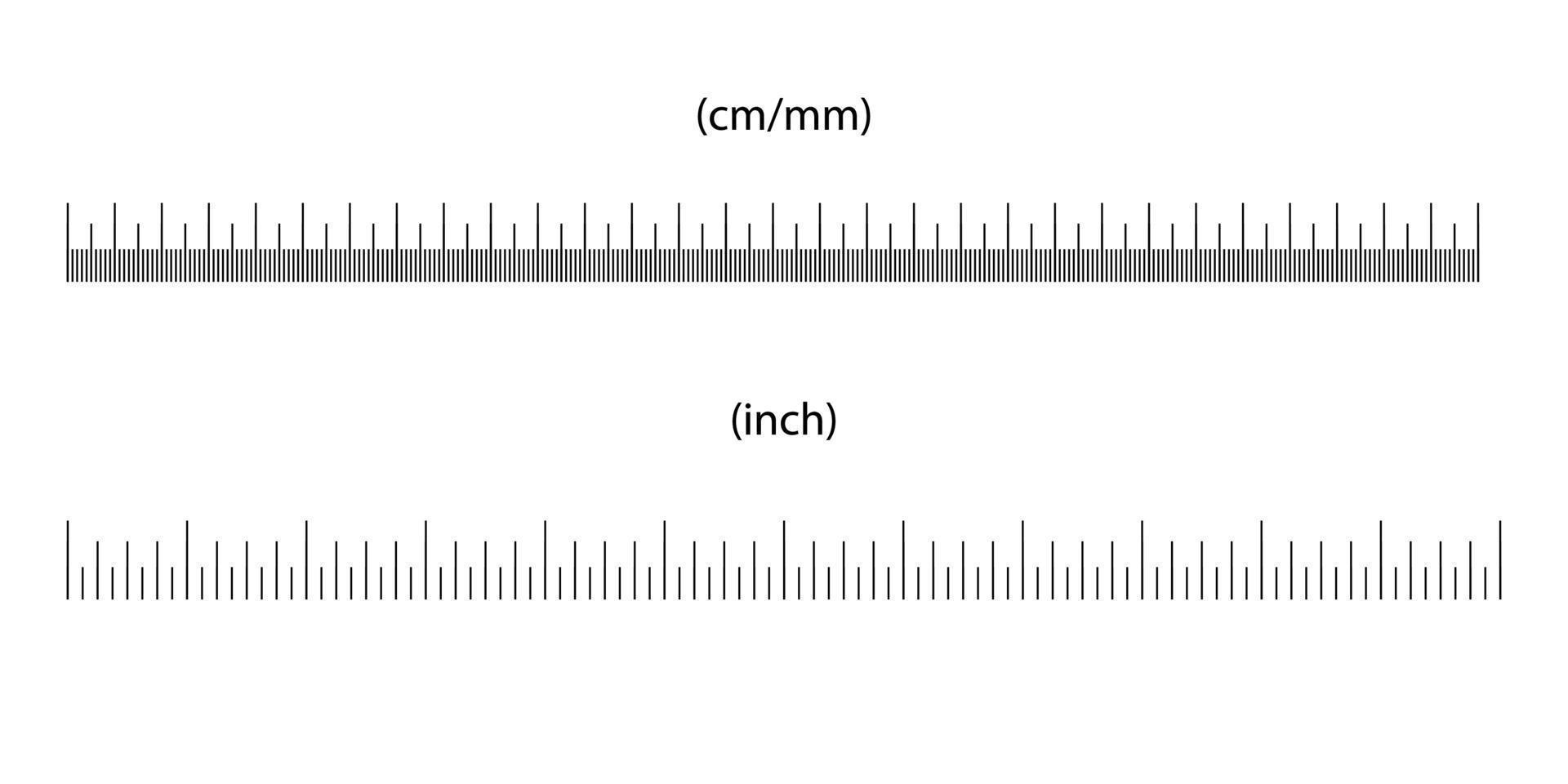 Set of three rulers on transparent background. Plastic yellow