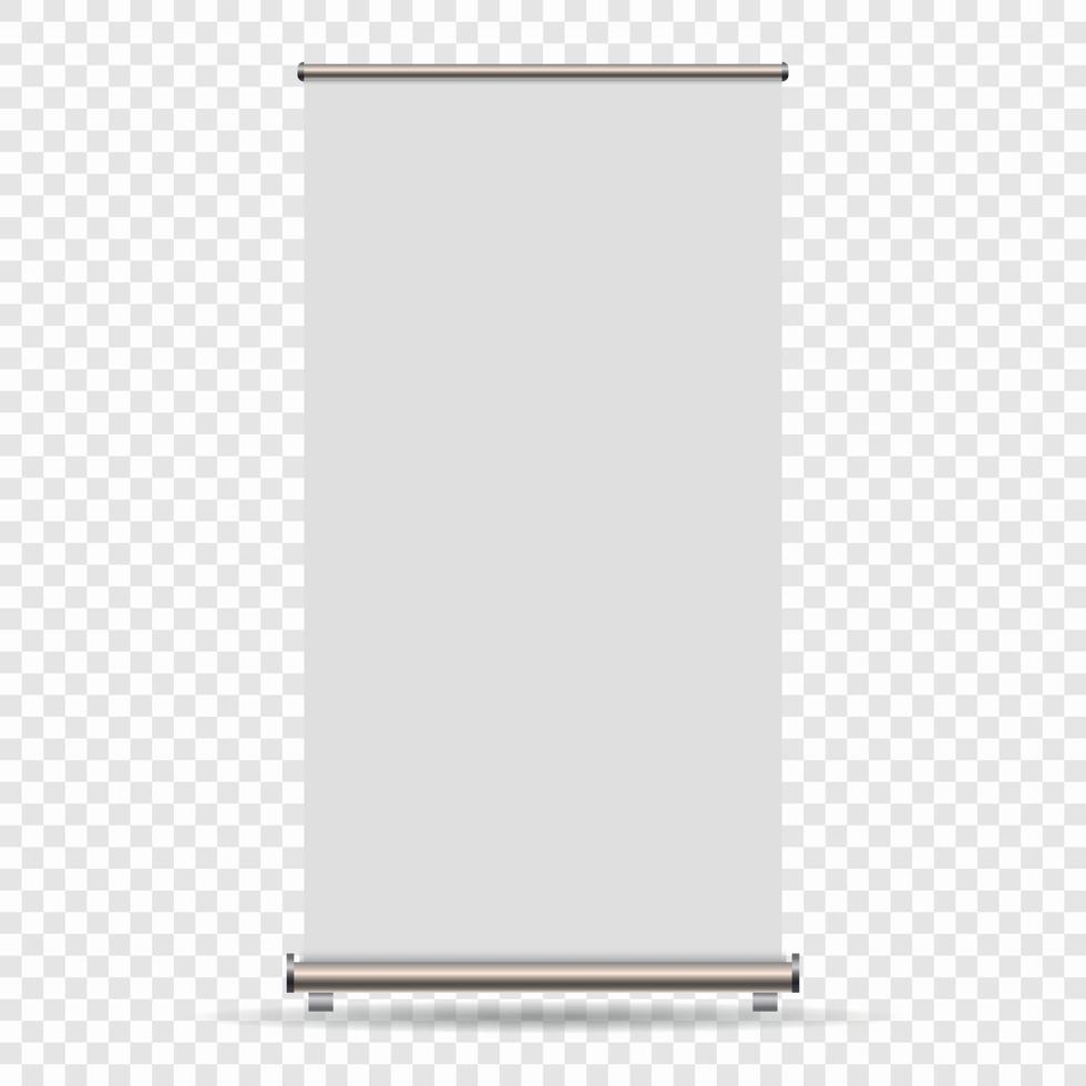 Roll up banner vector