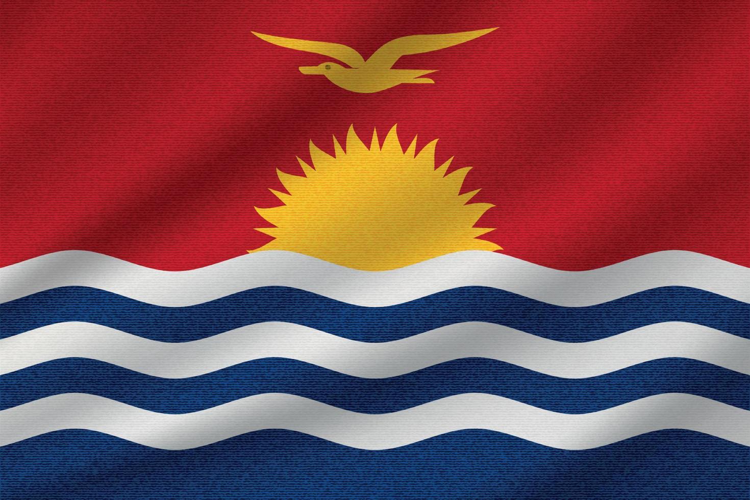 bandera nacional de kiribati vector