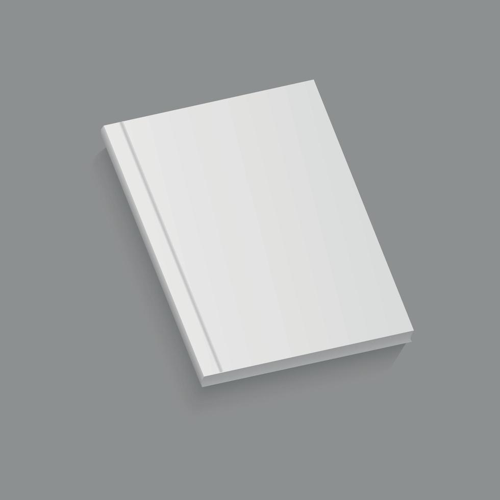White realistic blank brochure. vector