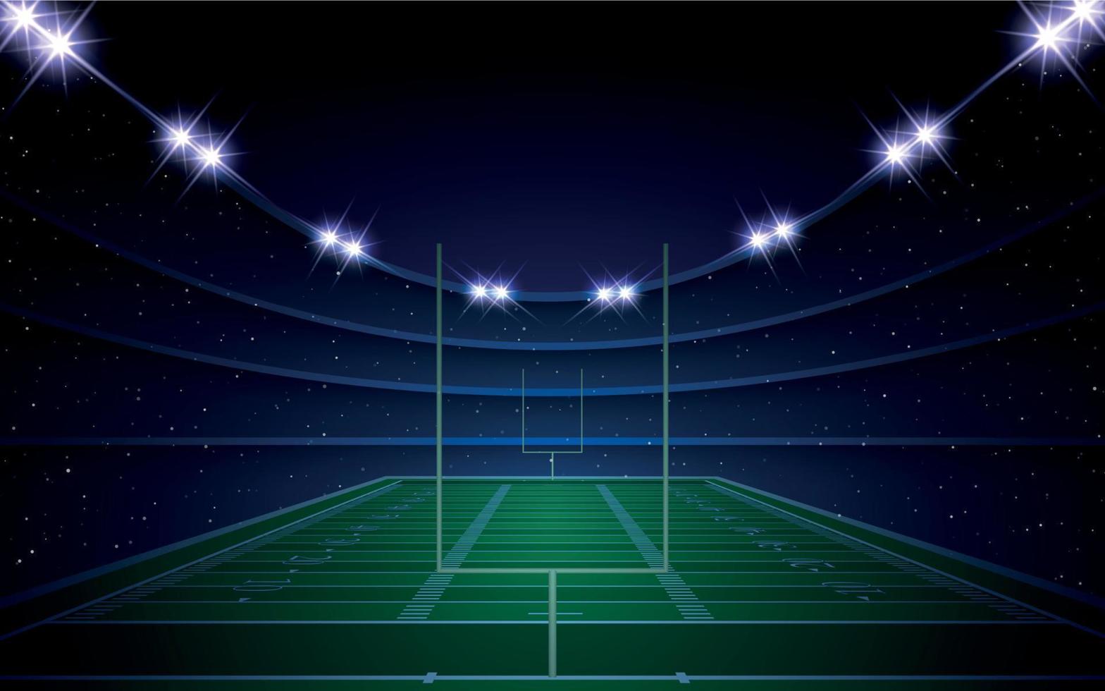 American football stadium vector