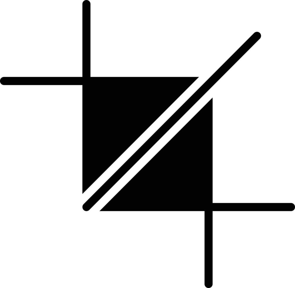 Crop Glyph Icon vector