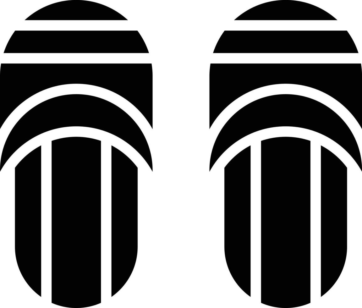 Slippers Glyph Icon vector