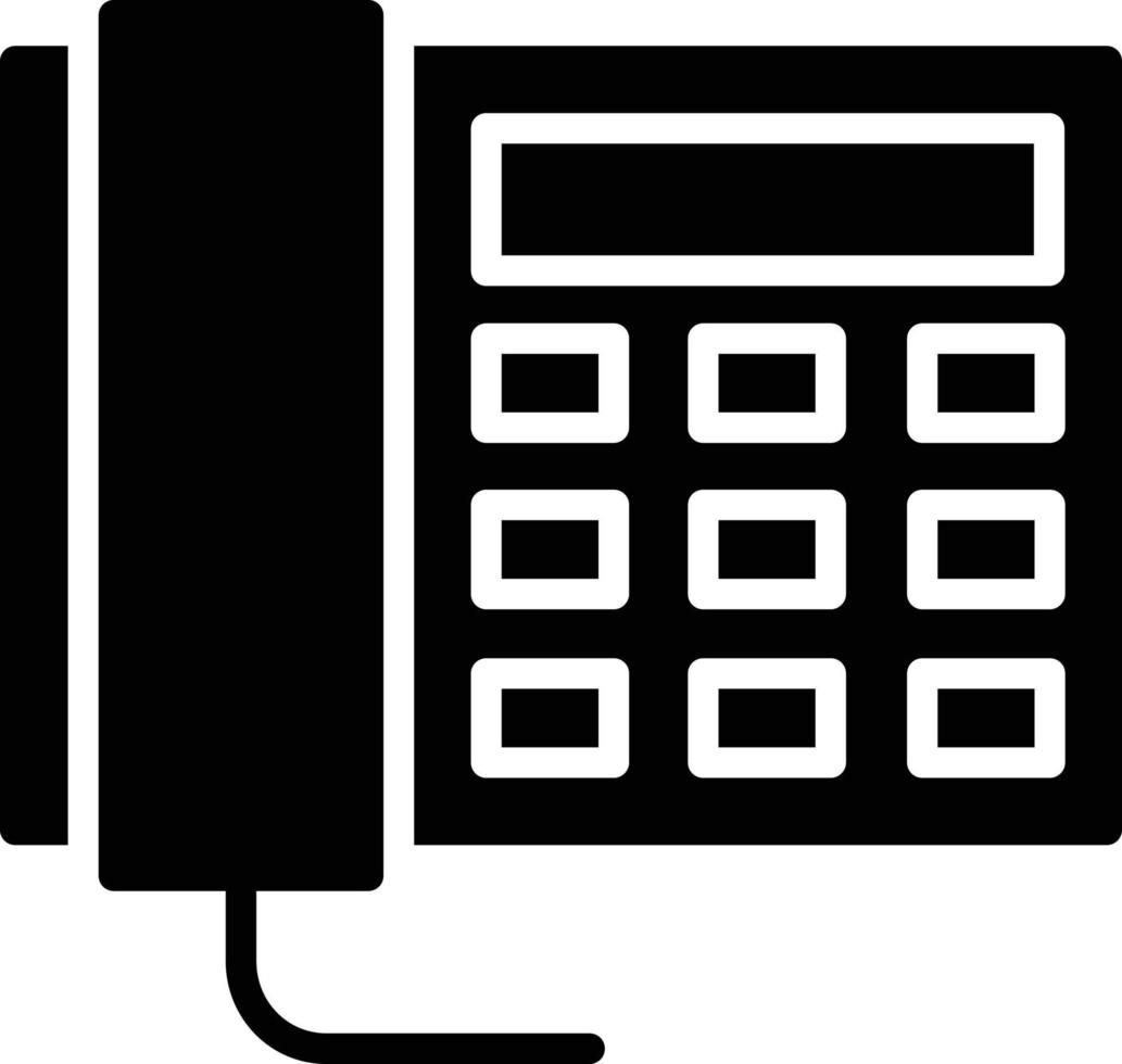 Telephone Glyph Icon vector
