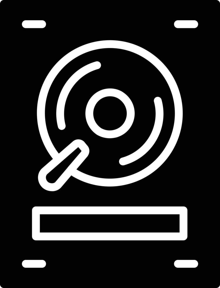 Hard Disk Glyph Icon vector