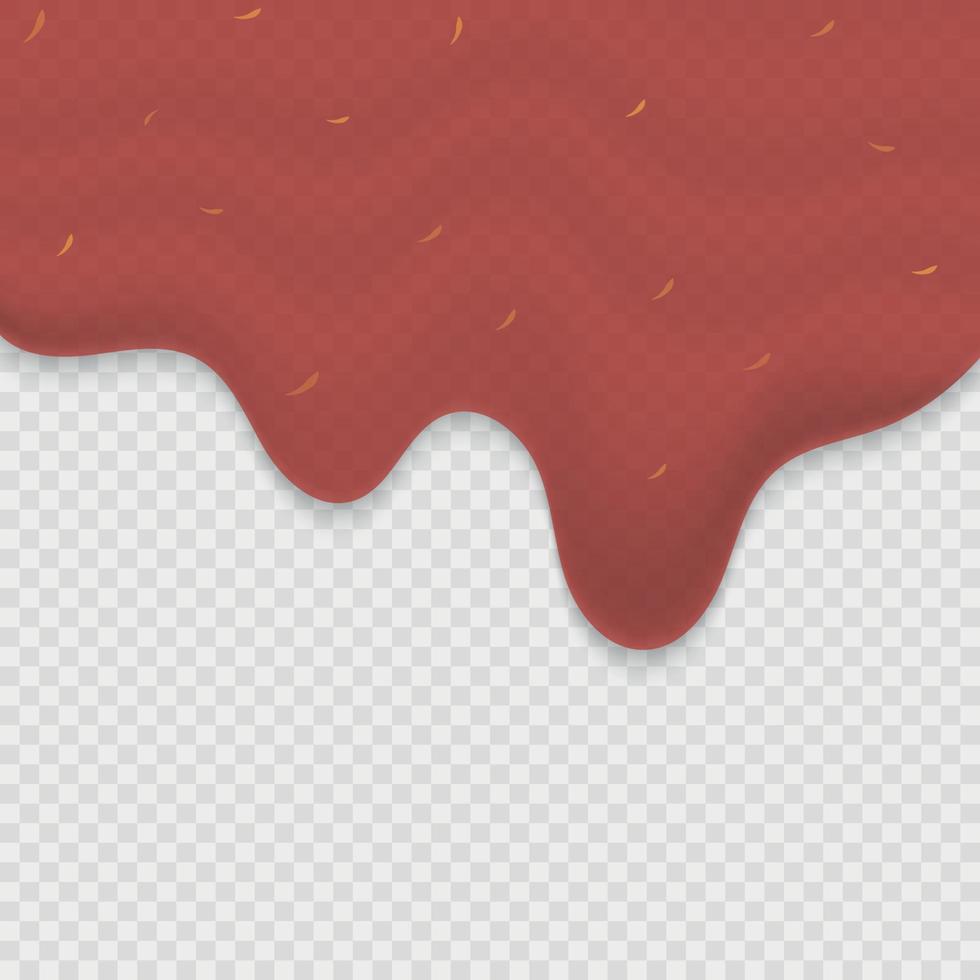 Strawberry jam background . Vector