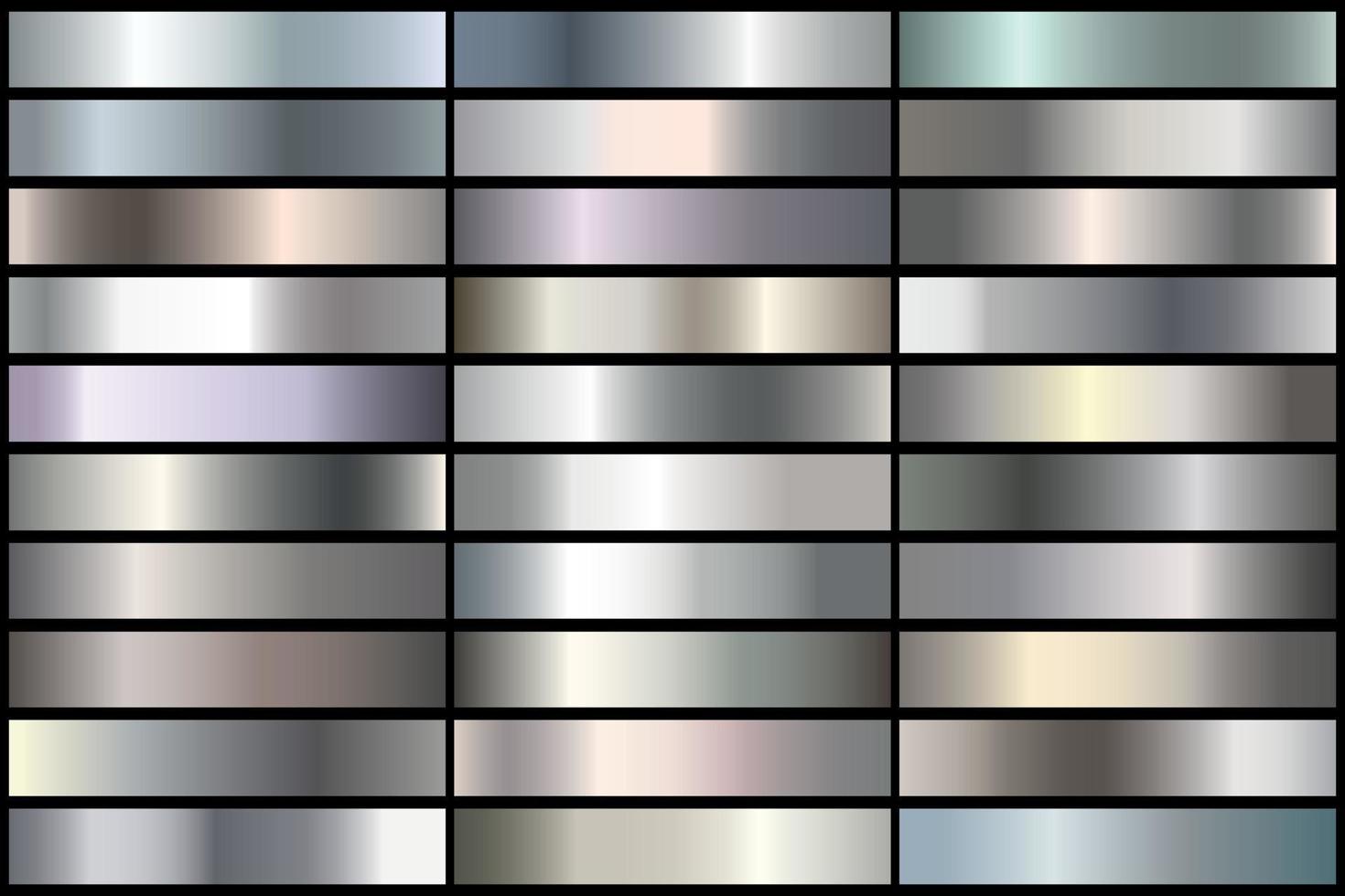 Ilustración de vector de gradientes de plata
