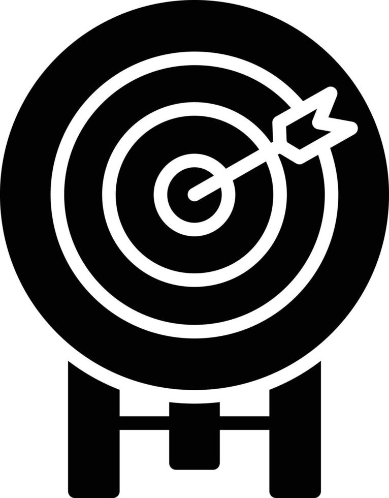 Dartboard Glyph Icon vector