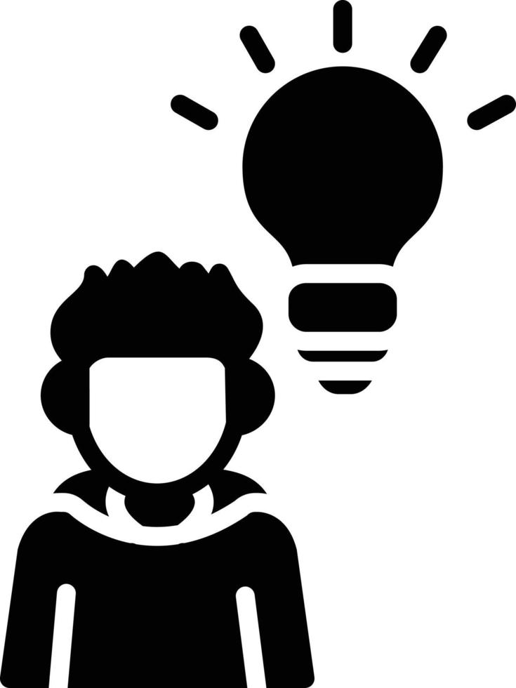 Imagination Glyph Icon vector